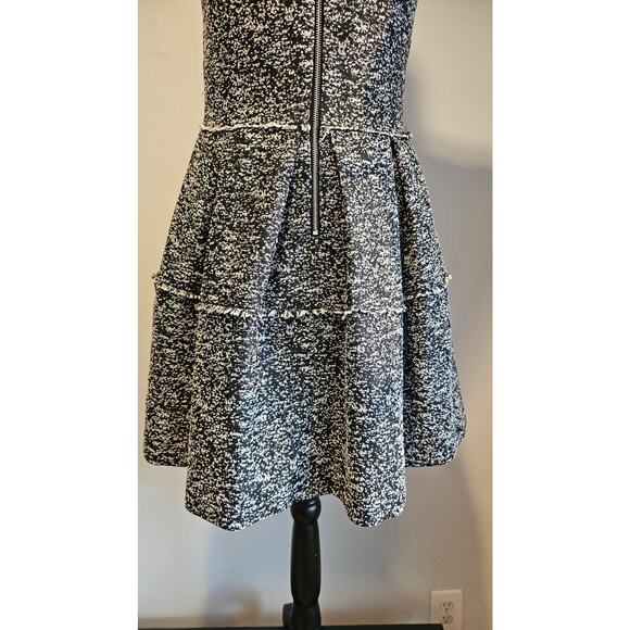 Betsey Johnson Dress Tweed Fit/Flare Black White, Fully Lined, Gorgeous, Sz 6 - Picture 8 of 16